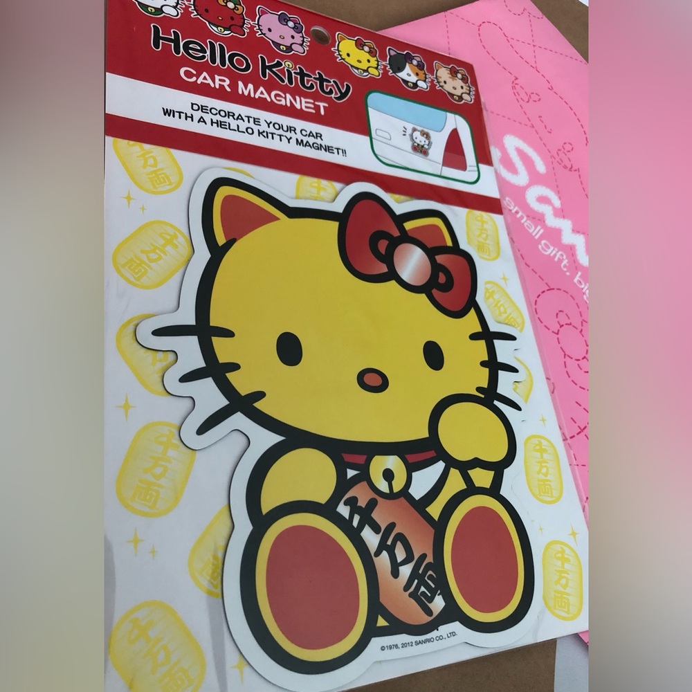 Hello Kitty Lucky Cat 8” Large Magnet